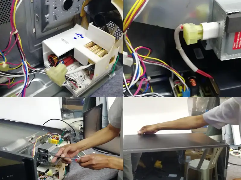 Reparación de hornos microondas y tarjetas electrónicas